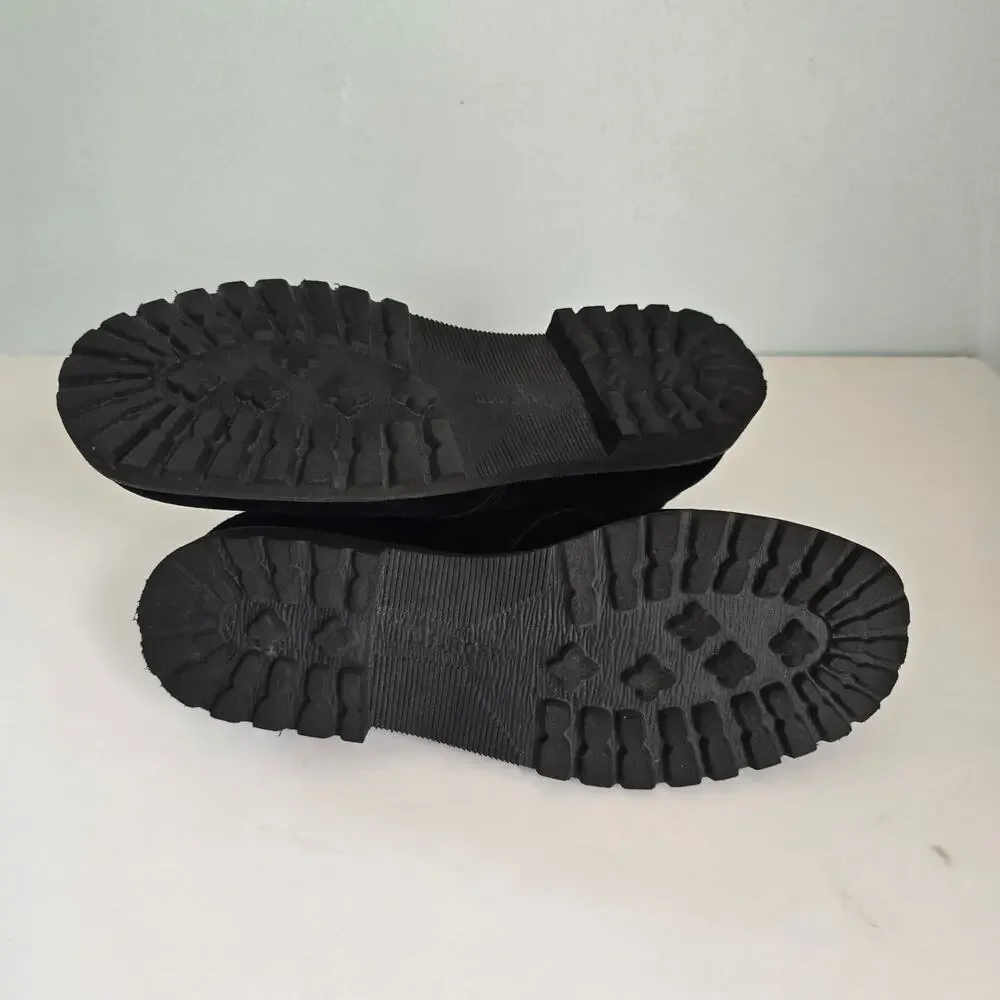 Vintage L.L. Bean Fieldstone Suede Chukka Boots Women's 9M Black Classic Casual